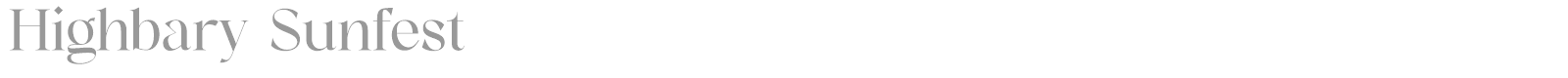 Highbary Sunfest font preview